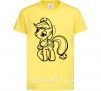 Детская футболка Пони Эпплджек Лимонный фото