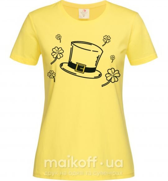Женская футболка Шляпа Лимонный фото