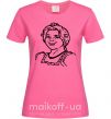 Женская футболка Фиона портрет Ярко-розовый фото