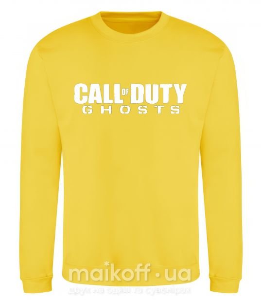 Світшот Call of Duty ghosts Сонячно жовтий фото