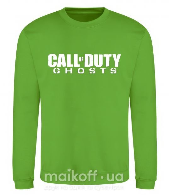 Свитшот Call of Duty ghosts Лаймовый фото