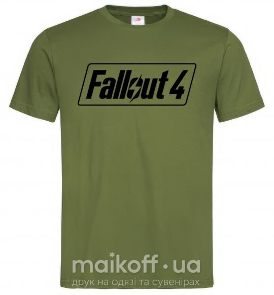 Чоловіча футболка Fallout 4 Оливковий фото