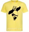 Мужская футболка Кунг фу панда Лимонный фото