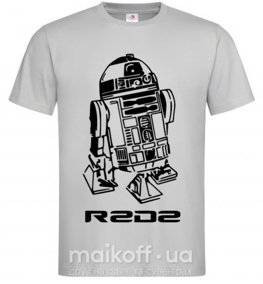 Чоловіча футболка R2D2 Сірий фото