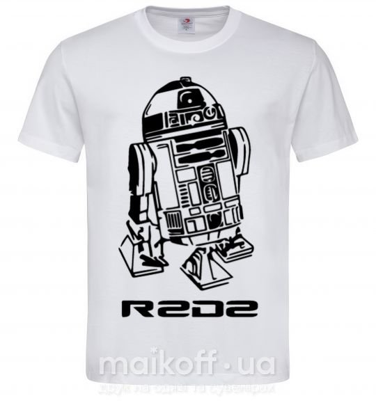 Мужская футболка R2D2 Белый фото