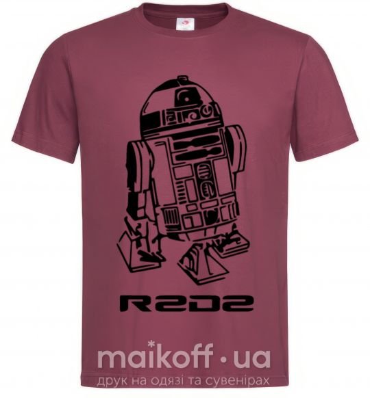 Чоловіча футболка R2D2 Бордовий фото