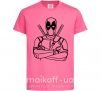 Детская футболка Deadool Ярко-розовый фото