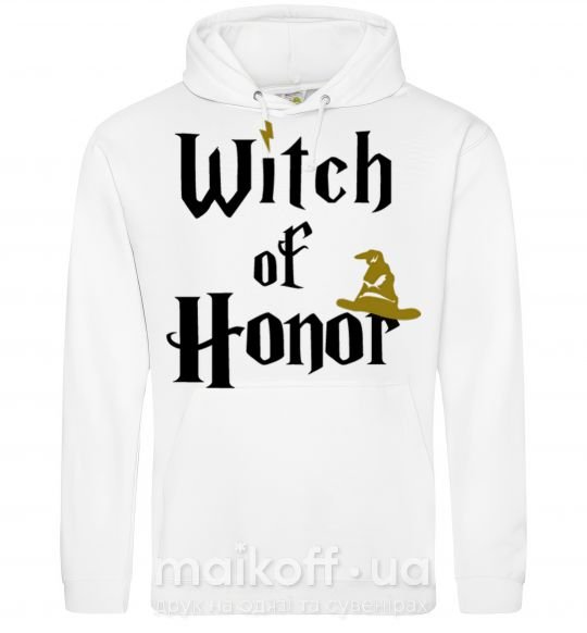 Жіноча толстовка (худі) Witch of Honor Білий фото