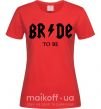 Жіноча футболка Bride to be ACDC Червоний фото