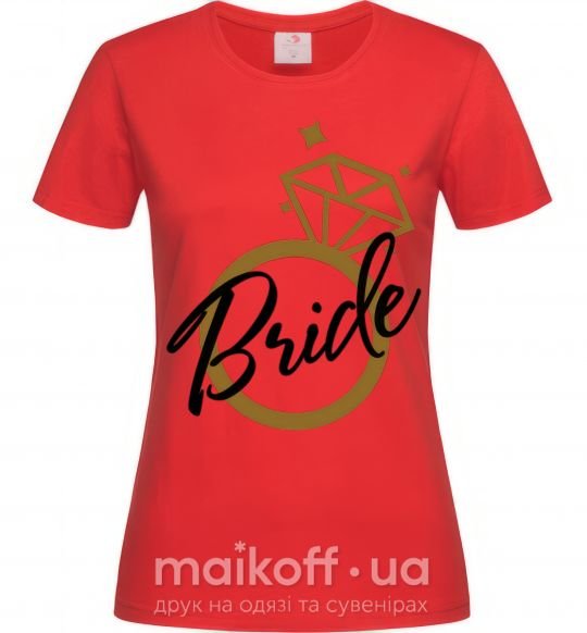 Жіноча футболка Bride brilliant Червоний фото