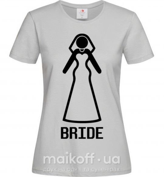 Женская футболка Brige figure Серый фото