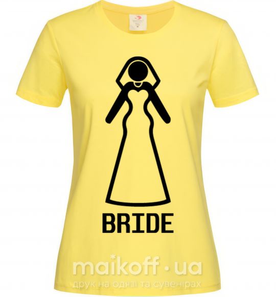 Женская футболка Brige figure Лимонный фото