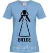 Женская футболка Brige figure Голубой фото