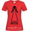 Жіноча футболка Brige figure Червоний фото
