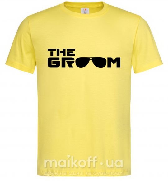 Мужская футболка The Groom Лимонный фото