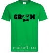 Мужская футболка Groom glasses Зеленый фото