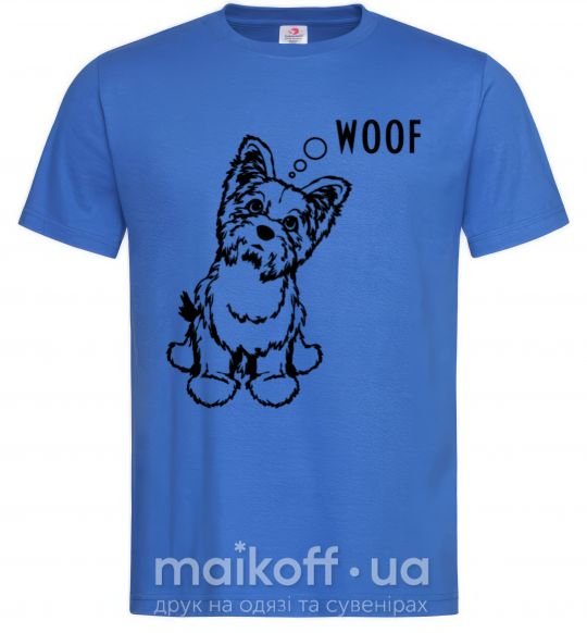 Чоловіча футболка Woof Яскраво-синій фото
