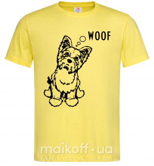 Чоловіча футболка Woof Лимонний фото