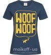 Жіноча футболка Woof woof Темно-синій фото