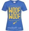 Жіноча футболка Woof woof Яскраво-синій фото
