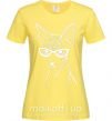 Женская футболка Serious sphinx Лимонный фото