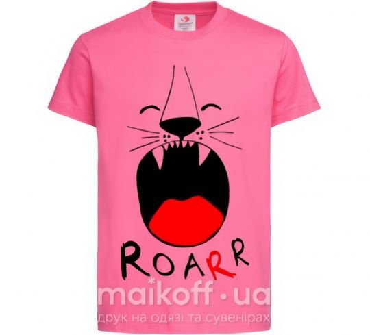 Детская футболка Roarr Ярко-розовый фото