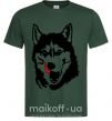 Мужская футболка Husky licked Темно-зеленый фото