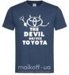 Мужская футболка The devil drives toyota Темно-синий фото