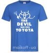 Мужская футболка The devil drives toyota Ярко-синий фото