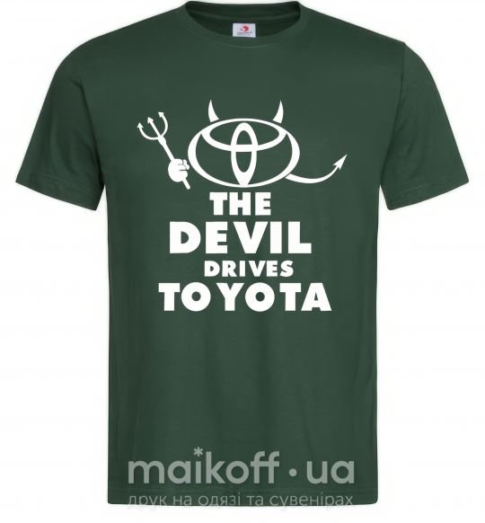 Мужская футболка The devil drives toyota Темно-зеленый фото