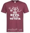 Мужская футболка The devil drives toyota Бордовый фото