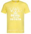 Мужская футболка The devil drives toyota Лимонный фото