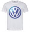 Мужская футболка Volkswagen цветной лого Белый фото