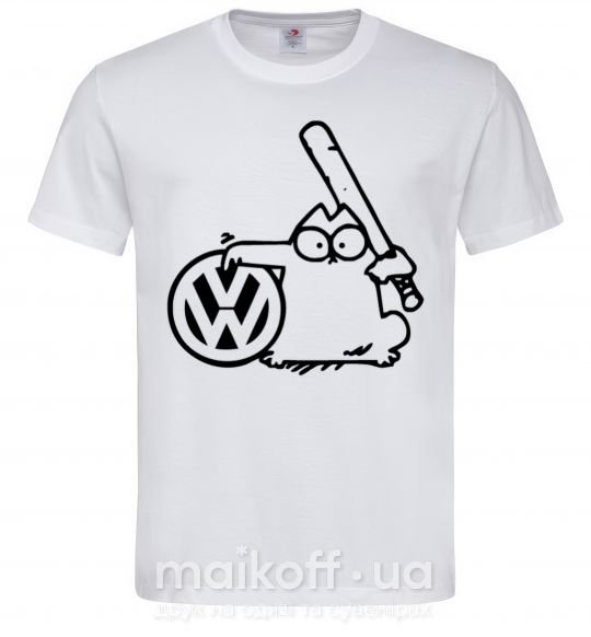 Чоловіча футболка Danger Volkswagen Білий фото