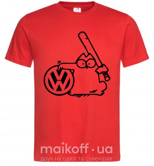 Чоловіча футболка Danger Volkswagen Червоний фото