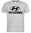 Чоловіча футболка Hyundai logo Сірий фото