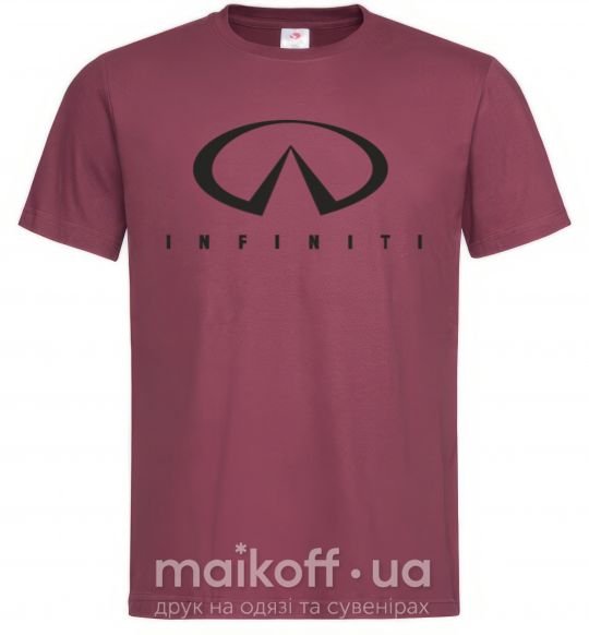 Чоловіча футболка Infiniti Logo Бордовий фото