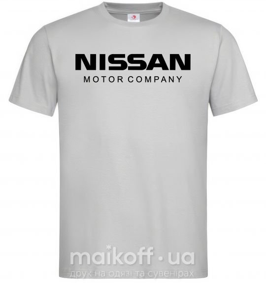 Мужская футболка Nissan motor company Серый фото