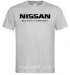 Чоловіча футболка Nissan motor company Сірий фото