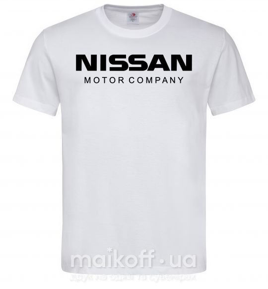 Чоловіча футболка Nissan motor company Білий фото