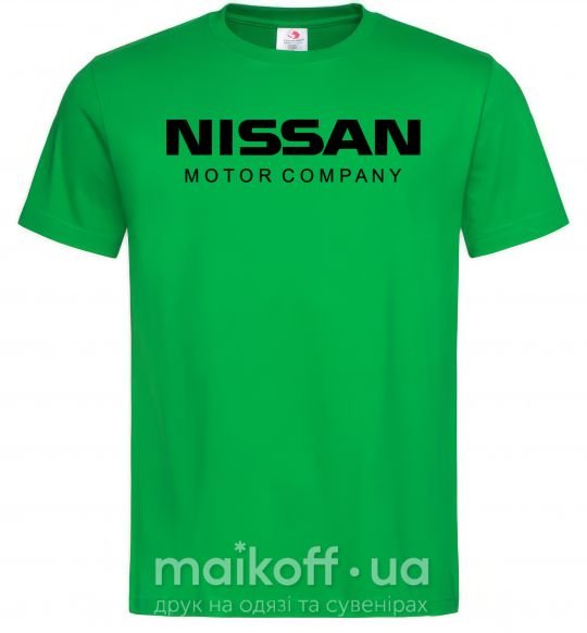 Мужская футболка Nissan motor company Зеленый фото