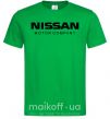 Мужская футболка Nissan motor company Зеленый фото