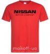 Чоловіча футболка Nissan motor company Червоний фото