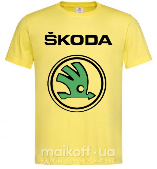 Мужская футболка Logo skoda Лимонный фото