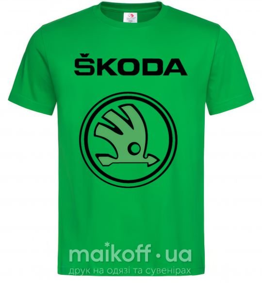 Мужская футболка Logo skoda Зеленый фото