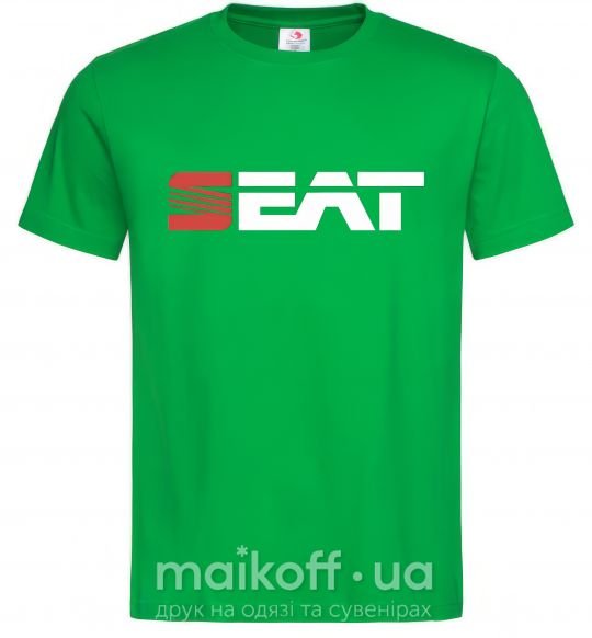 Мужская футболка Seat logo Зеленый фото
