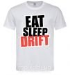 Мужская футболка Eat sleep drift Белый фото