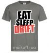 Чоловіча футболка Eat sleep drift Графіт фото