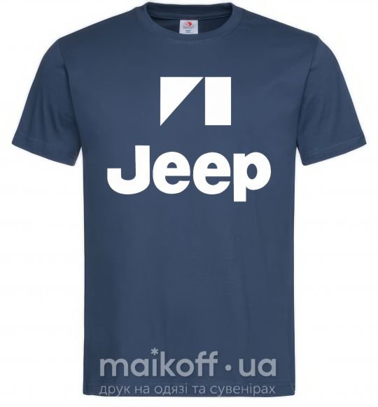 Чоловіча футболка Logo Jeep Темно-синій фото