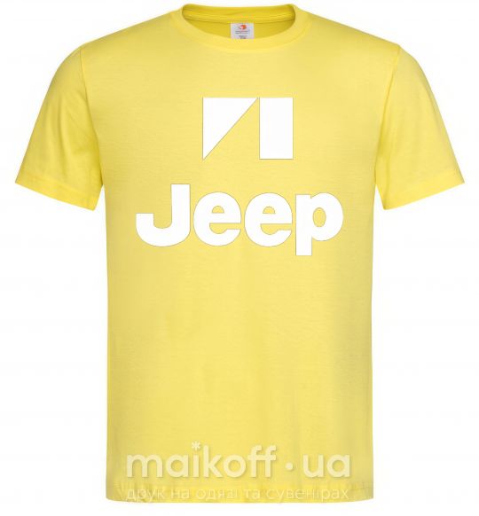 Мужская футболка Logo Jeep Лимонный фото